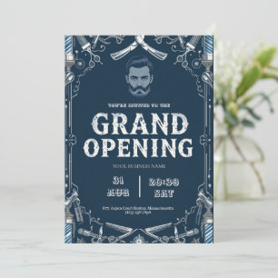 Barber Shop Grand Open Investigation Julkort
