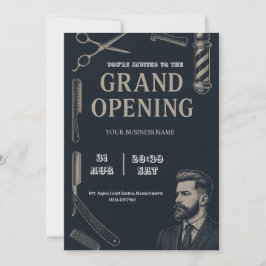 Barber Shop Grand Open Investigation Julkort
