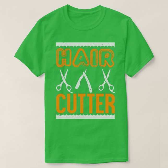 Barber Shop Haircut Beard Hairdresser Gift 10 T Shirt (Design framsida)