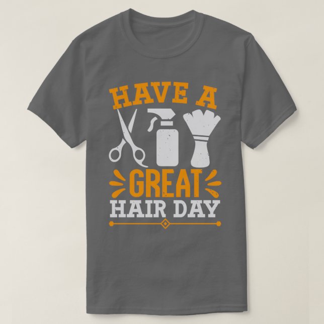 Barber Shop Haircut Beard Hairdresser Gift 3 T Shirt (Design framsida)