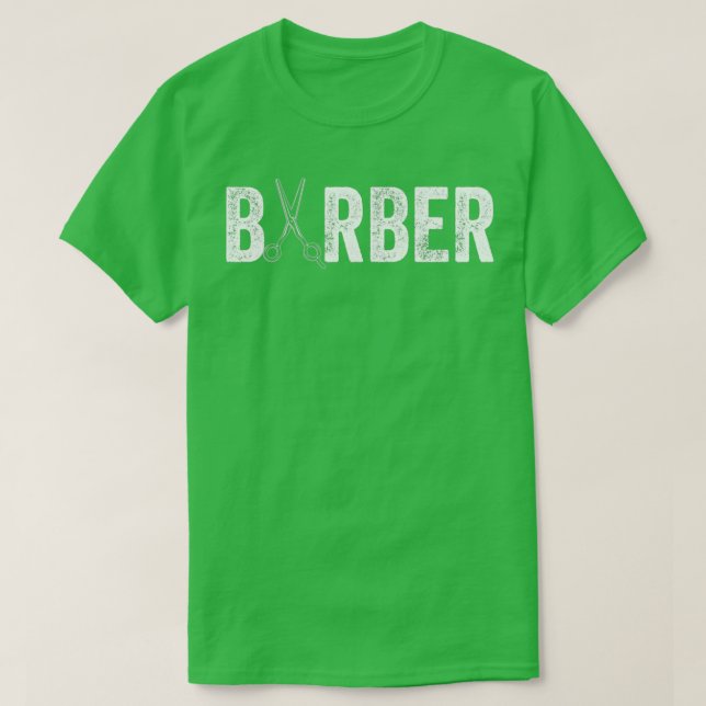 Barber Shop Hairdresser Gift 2 T Shirt (Design framsida)