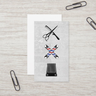 Barber Shop-ikoner Haircut Visitkort
