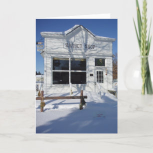 "Barber Shop" julkort Kort