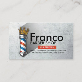 Barber Shop Krona Barber Pole Hair Salon PHOTO Visitkort