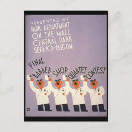 Barber Shop-kvartetten Vykort