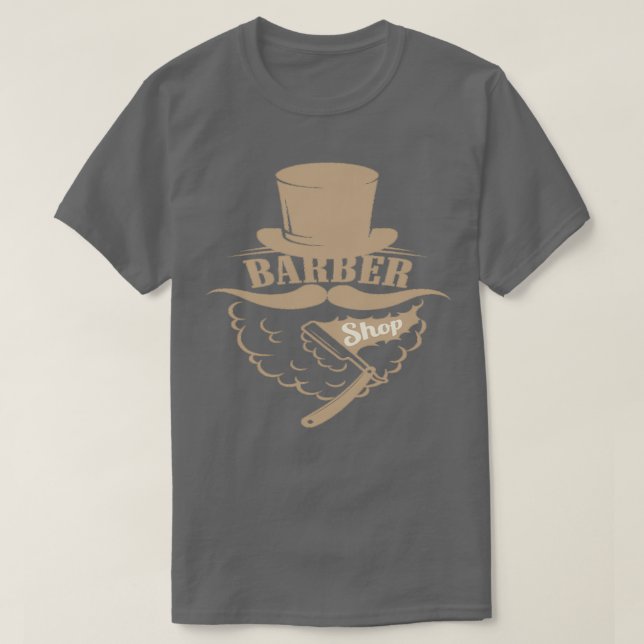 Barber Shop Man T Shirt (Design framsida)