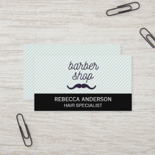 Barber Shop Mustache   Rand-bakgrund Visitkort