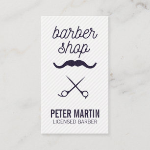Barber Shop Mustache Sperma och haircut Visitkort