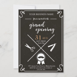 Barber Shop-öppningsinbjudan Inbjudningar