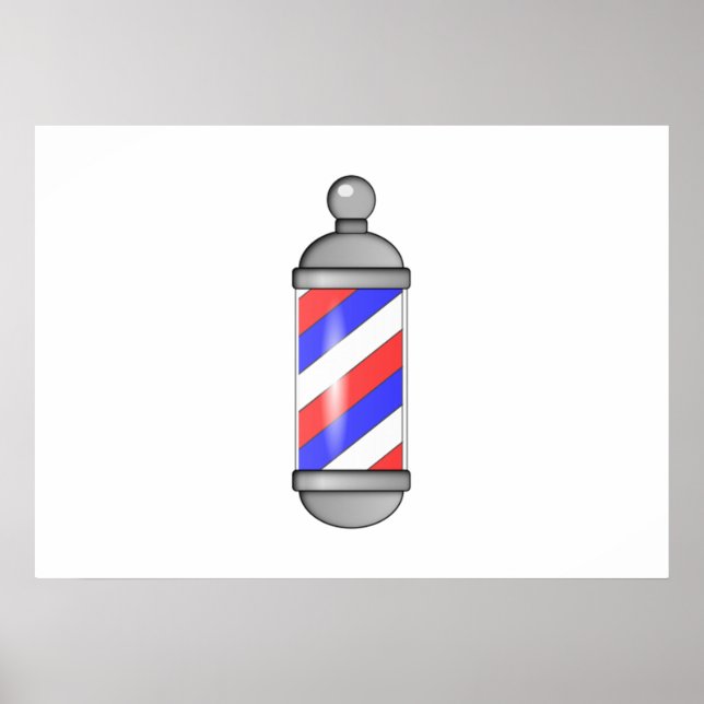 Barber Shop Pole Poster (Framsidan)