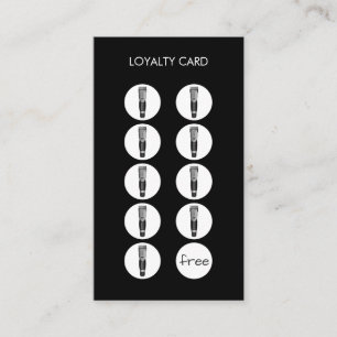 Barber Shop Razor Clipper Loyalty Slår kort