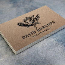 Barber Shop Razor & Ro Barbershop Rustic Kraft