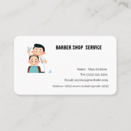 Barber Shop Service Visitkort