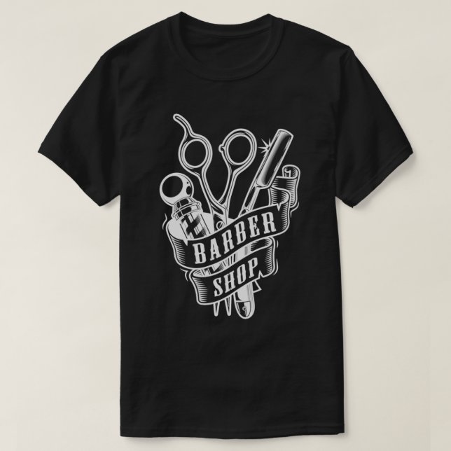 Barber Shop T Shirt (Design framsida)