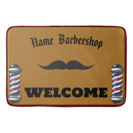 Barber Shop Välkommen Barbershop Hair Stil DIY NAM Badrumsmatta