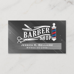 Barber Shop Verktyg Barber Pole Tidsbeställning Kort