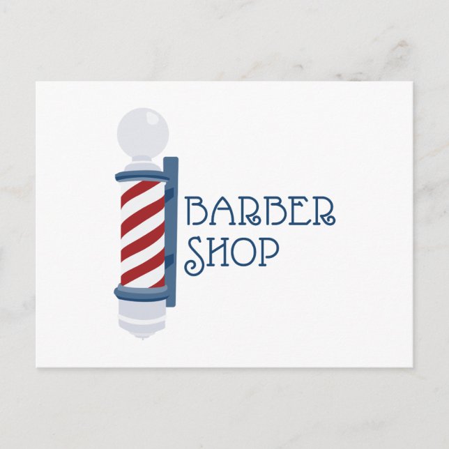 Barber Shop Vykort (Framsida)