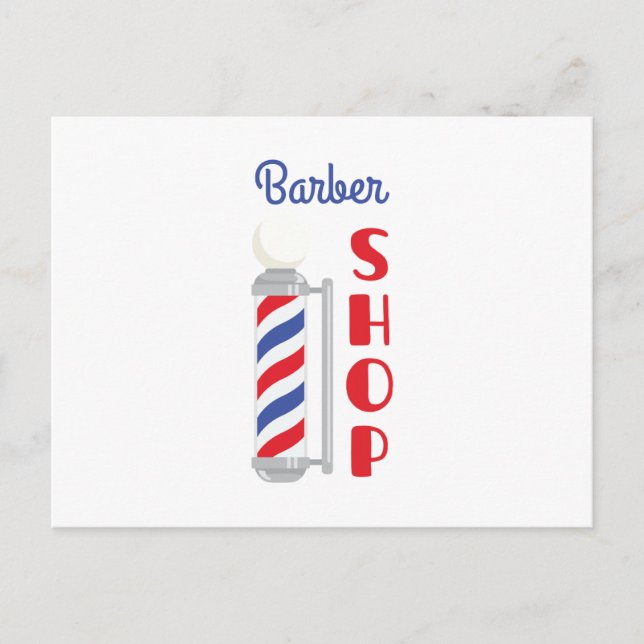 Barber Shop Vykort (Framsida)