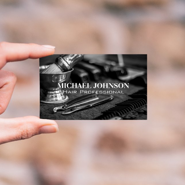 Barber Shop Work Station Visitkort (Skapare uppladdad)