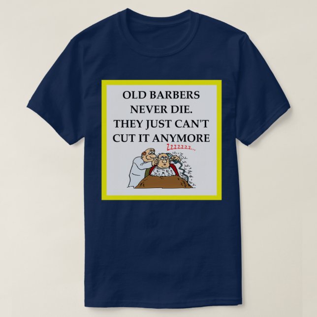 Barber-skämt T Shirt (Design framsida)