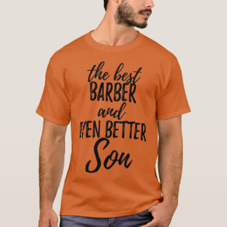 Barber Son Funny Gift Idea för Child Gag Inspiring T Shirt