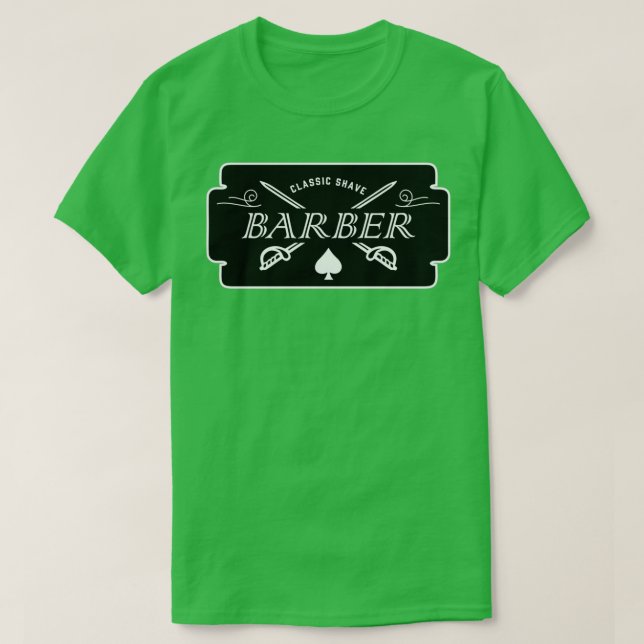 Barber stil t shirt (Design framsida)
