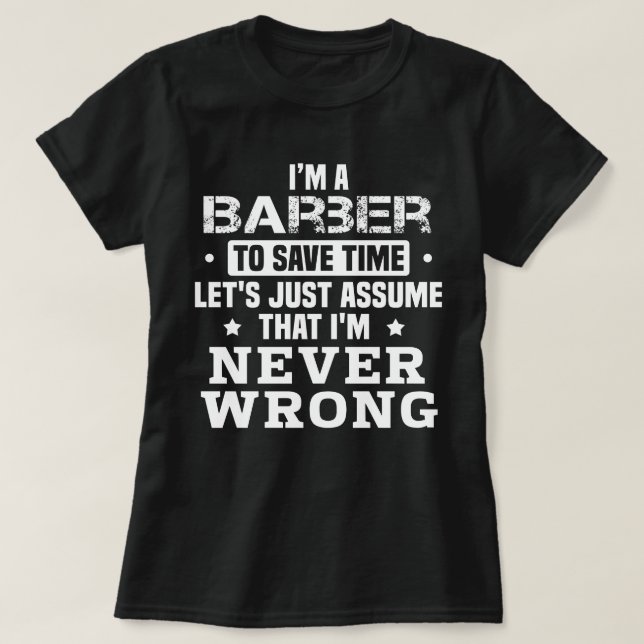 Barber T Shirt (Design framsida)