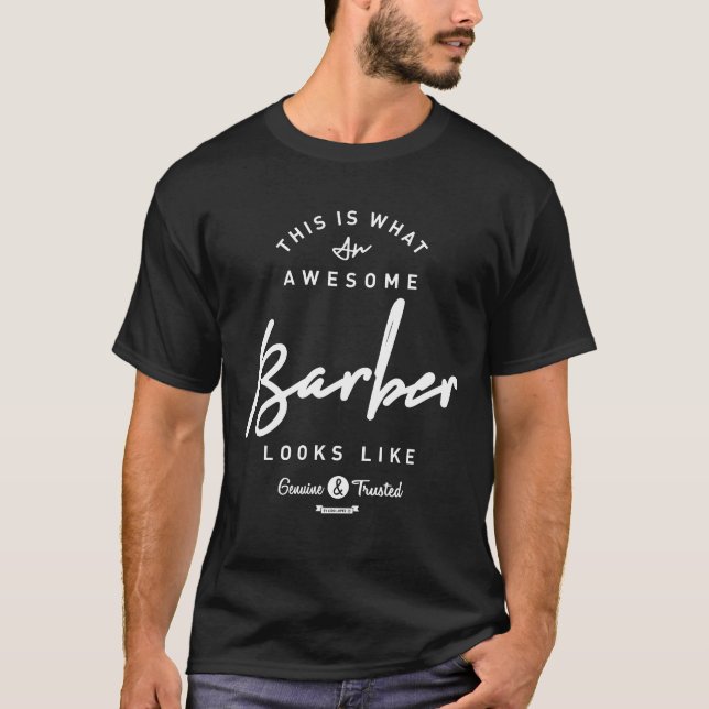 Barber Tee Shirt (Framsida)