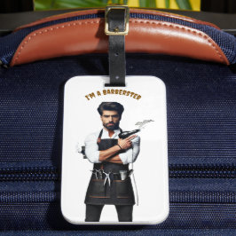 *Barber-Themar-bagagetag, Bagagebricka