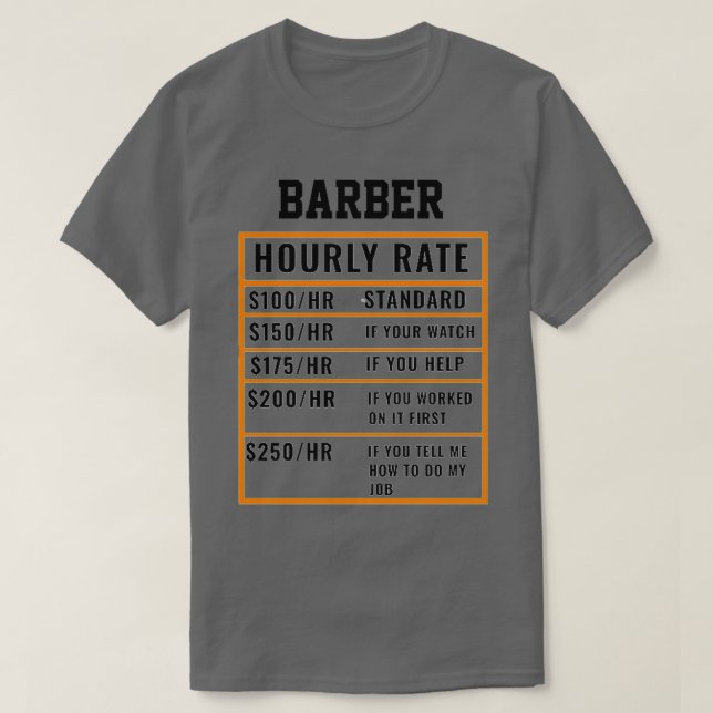 Barber-timtaxa T Shirt (Design framsida)