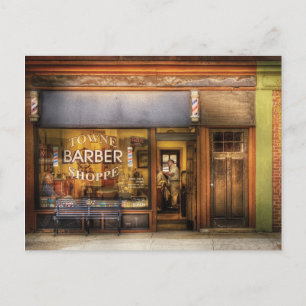 Barber - Towne Barber Shop Vykort