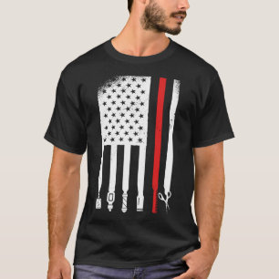 Barber USA Grunge Flagga T Shirt