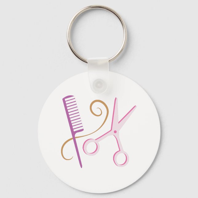 Barber Verktyg Nyckelring (Framsida)