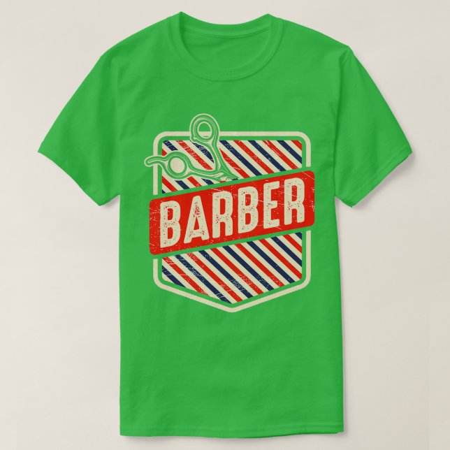 Barber Vintage 2 T Shirt (Design framsida)