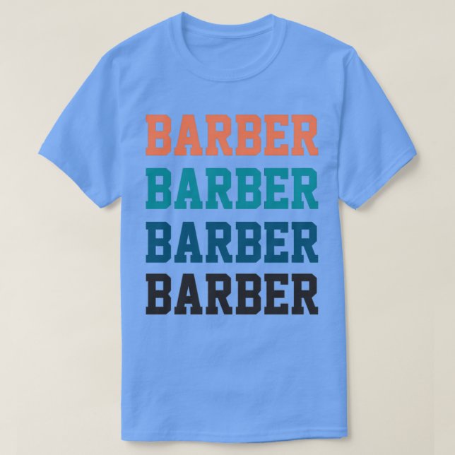 Barber Vintage Classic TShirt T Shirt (Design framsida)