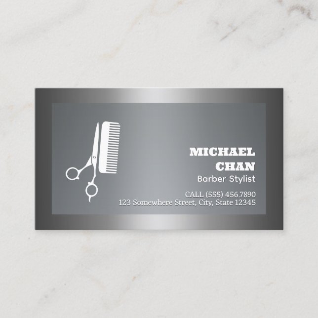 Barber Visitkort (Framsida)