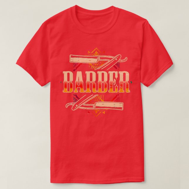 Barber Work T Shirt (Design framsida)