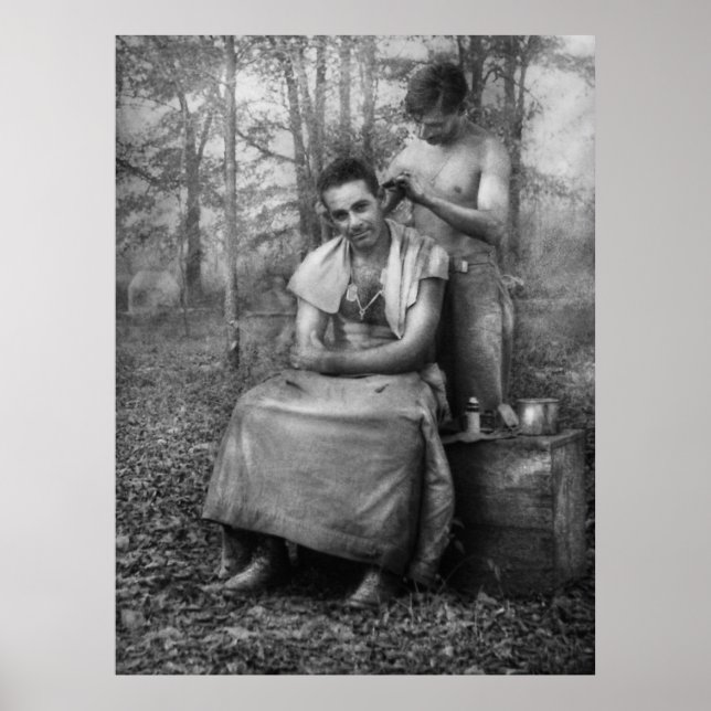 Barber - WWII - GI Haircut Poster (Framsidan)