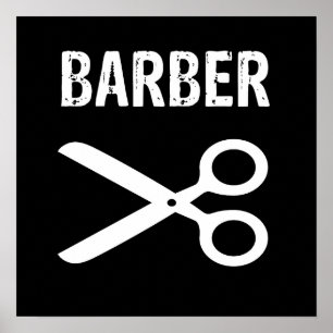 Barberaffär, barber poster