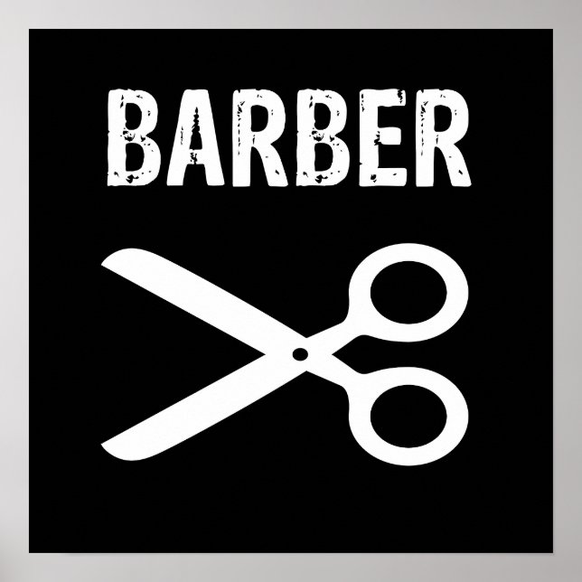 Barberaffär, barber poster (Framsidan)