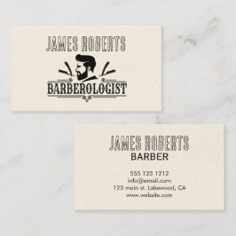 Barberare Frisör Professionell Barbershop Visitkort