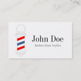 Barberare-/hårstylist B/W Visitkort