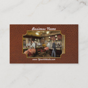 Barberare - L.C. Wiseman Frisersalong, NY 1895 Visitkort