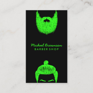 Barberare med hipsterlogotyp visitkort