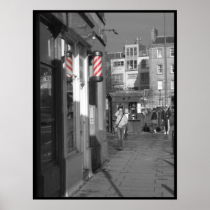 Barberare röda Pole Poster
