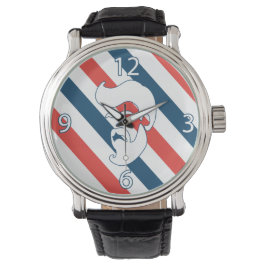 Barberare Skäggig Man Ur Armbandsur