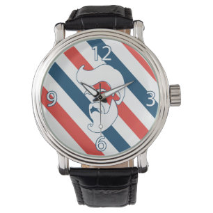 Barberare Skäggig Man Ur Armbandsur