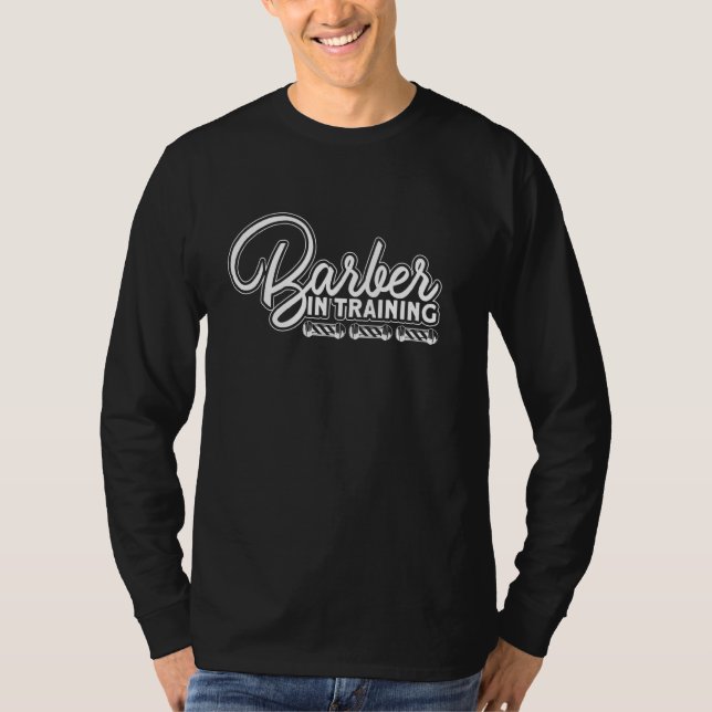 Barberare Under Utbildning I Barberare Skägg Barte T Shirt (Framsida)