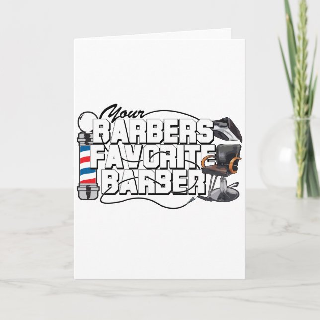 Barberarefavoritbarberare Kort (Framsida)