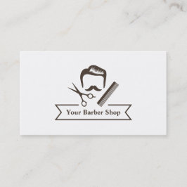 Barberaren för snittet för gentlemansaxhår shoppar visitkort
